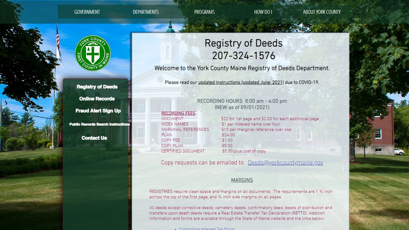 Registry of Deeds | yorkcountymaine